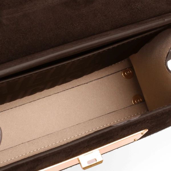 Ateliers Auguste Mini Capucine in Chocolate Suede Mini Bag, view 6