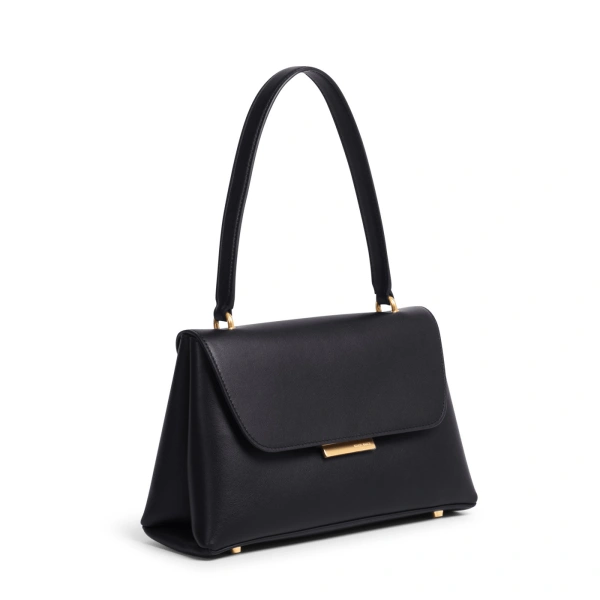 Ateliers Auguste Mini Colette in Black Smooth Leather Small Shoulder Bag, view 2