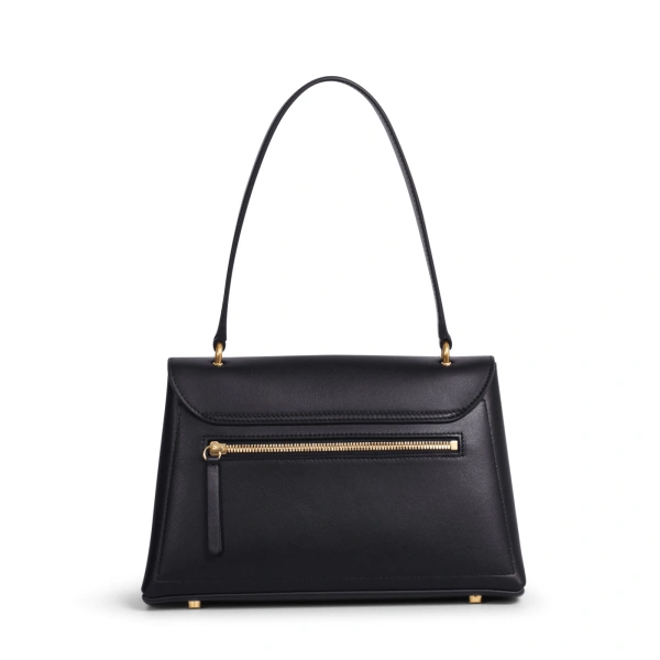 Ateliers Auguste Mini Colette in Black Smooth Leather Small Shoulder Bag, view 3