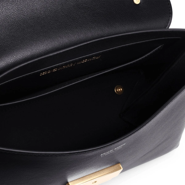 Ateliers Auguste Mini Colette in Black Smooth Leather Small Shoulder Bag, view 6