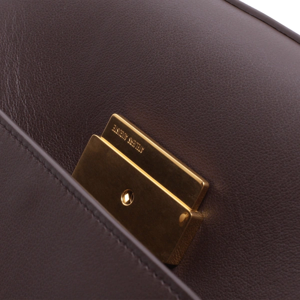 Ateliers Auguste Mini Colette in Chocolate Smooth Leather Small Shoulder Bag, view 5