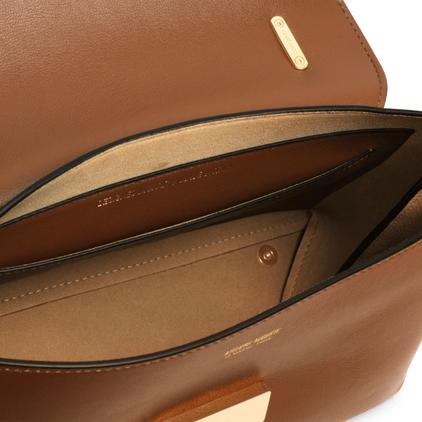 Ateliers Auguste Mini Colette in Tan Smooth Leather Small Shoulder Bag, view 6