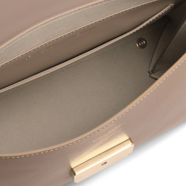 Ateliers Auguste Mini Colette in Taupe Smooth Leather Small Shoulder Bag, view 6