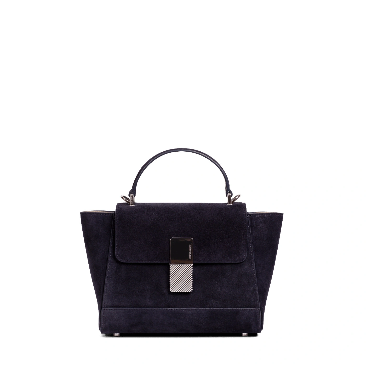 Ateliers Auguste Mini Marly Silver Edition in Midnight Blue Suede Ateliers Auguste Mini Marly Silver Edition in Midnight Blue Suede Shoulder Bag