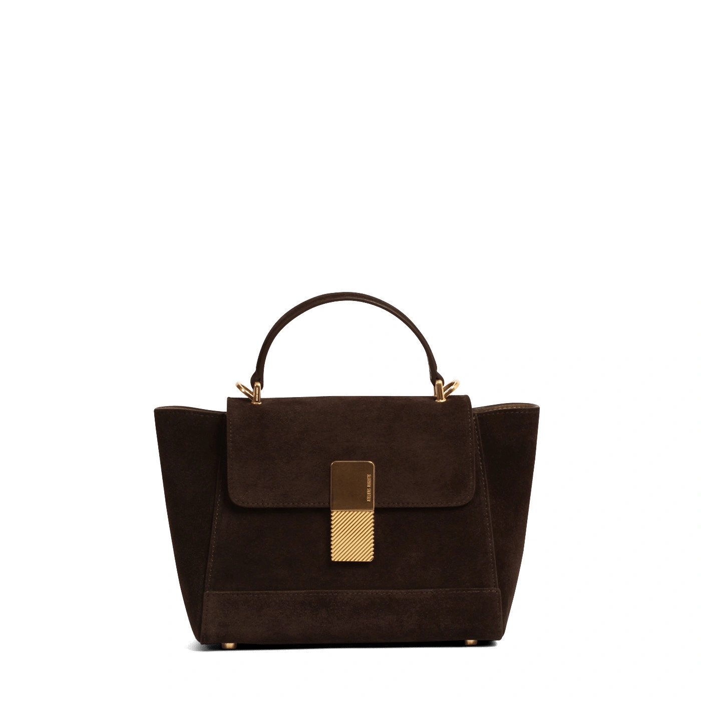 Ateliers Auguste Mini Marly in Chocolate Suede Ateliers Auguste Mini Marly in Chocolate Suede Shoulder Bag