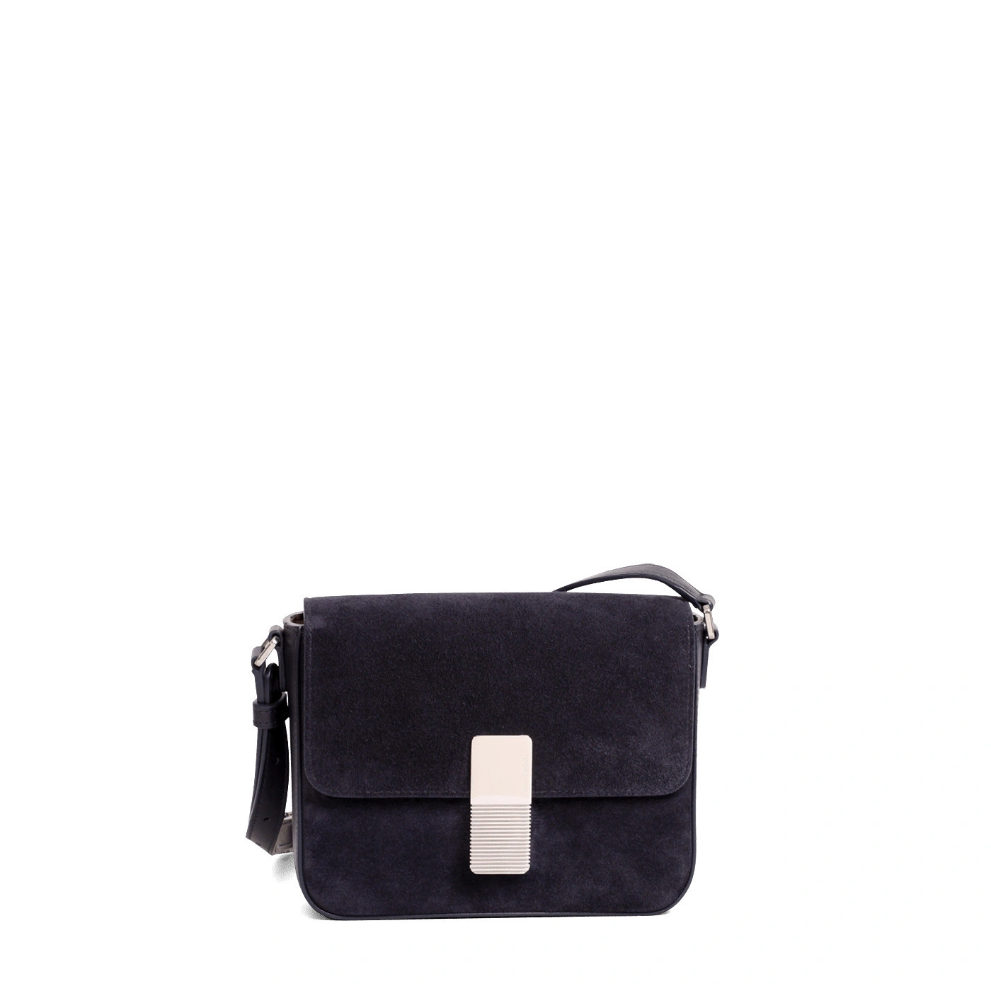 Ateliers Auguste Mini Monceau Silver Edition in Midnight Blue Suede Ateliers Auguste Mini Monceau Silver Edition in Midnight Blue Suede Mini Bag