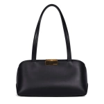 Ateliers Auguste Passy East West in Black Smooth Leather Shoulder Bag