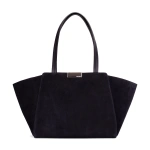 Ateliers Auguste Sévigné Silver Edition in Midnight Blue Suede Tote Bag