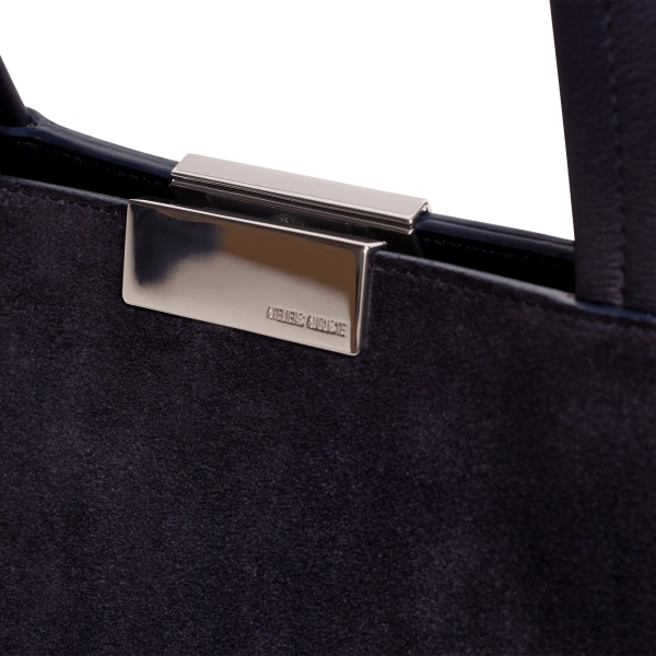 Ateliers Auguste Sévigné Silver Edition in Midnight Blue Suede Tote Bag, view 3
