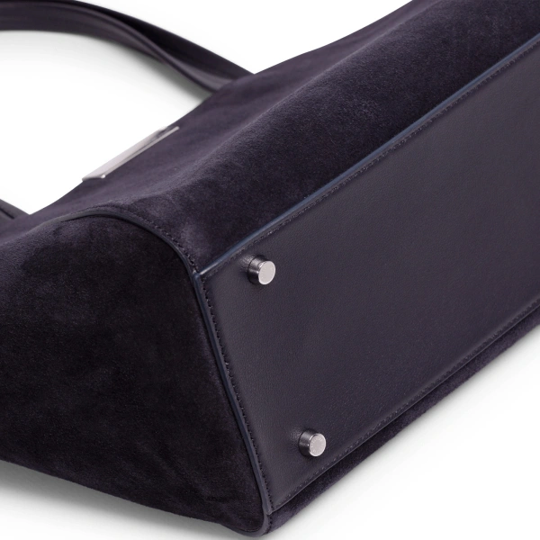 Ateliers Auguste Sévigné Silver Edition in Midnight Blue Suede Tote Bag, view 5