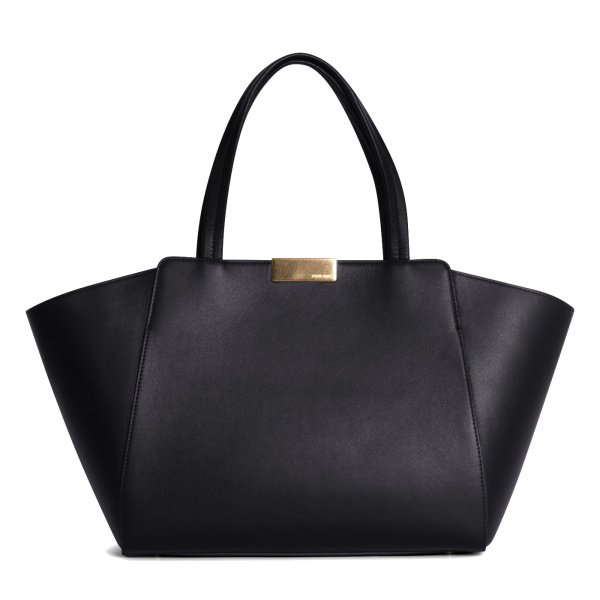 Ateliers Auguste Sévigné in Black Smooth Leather Tote Bag