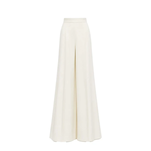 Bianca High-Waist Pleated Cady Trousers