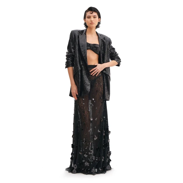Chantilly Embroidery Mermaid Skirt