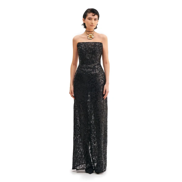 Avaro Figlio Corseted Long Dress