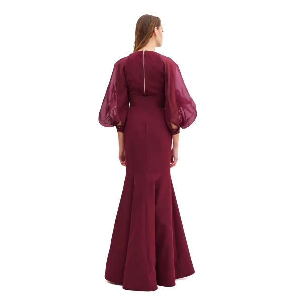 Avaro Figlio High Waist Skirt With Slit, view 3