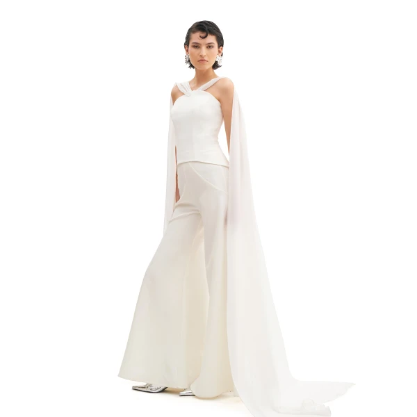 Avaro Figlio Moonlit Scarf Bustier Top, view 2