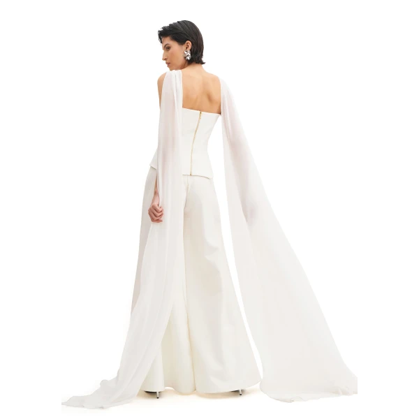 Avaro Figlio Moonlit Scarf Bustier Top, view 3