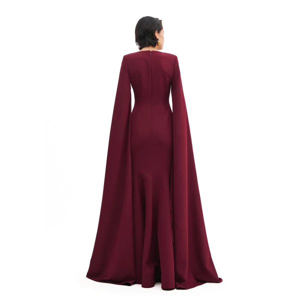 Avaro Figlio Sculpted Harmony Waterfall Gown, view 3