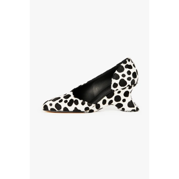 A.W.A.K.E. MODE Arna Shoe Black White, view 2