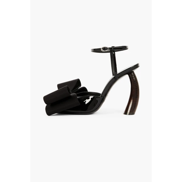 Edda Sandal With Bow Black