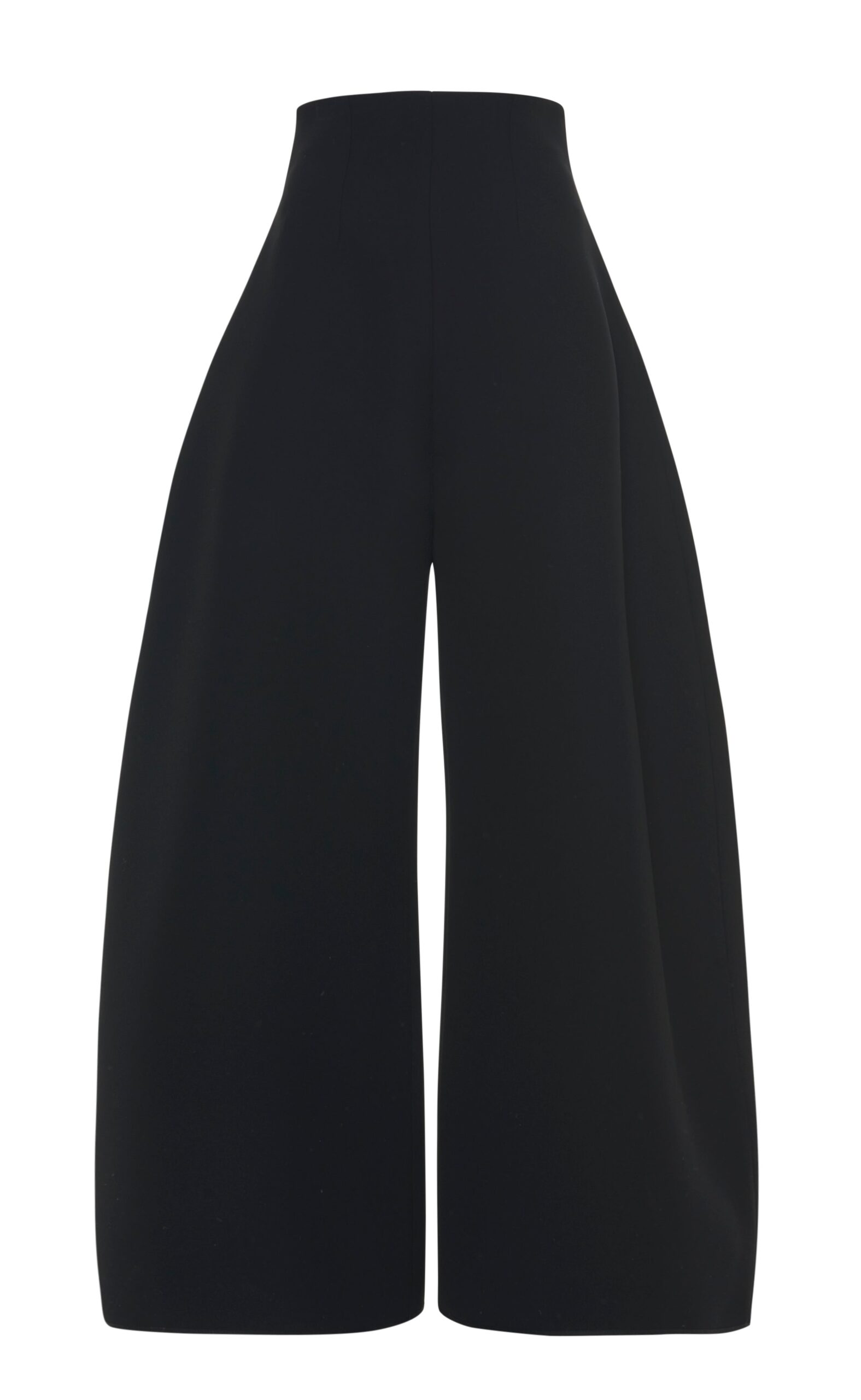 A.W.A.K.E. MODE High Rise Rounded Trousers Black | Tailored pants | Coveti A.W.A.K.E. MODE High Rise Rounded Trousers Black