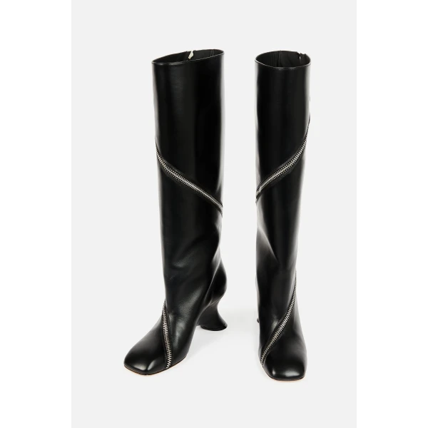 A.W.A.K.E. MODE Tess Boot With Zip Black, view 2