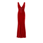 Bernadette Dress Camille in Red Velvet | Maxi Dresses | Coveti