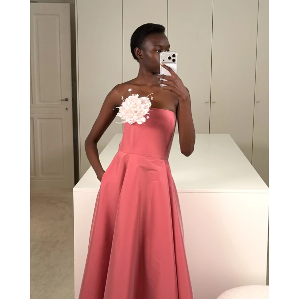 Bernadette Dress Isa in Powder Rose | Maxi Dresses | Coveti