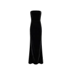 Bernadette Dress Luna in Black Velvet | Maxi Dresses | Coveti