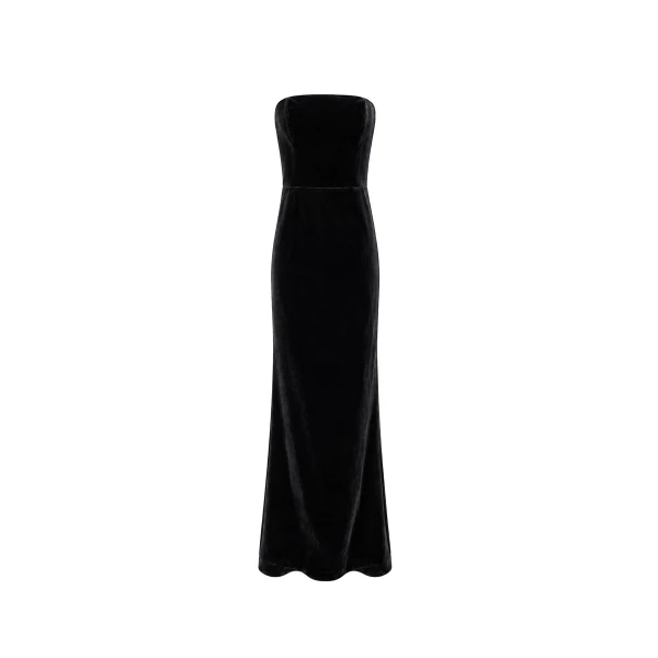 Dress Luna in Black Velvet