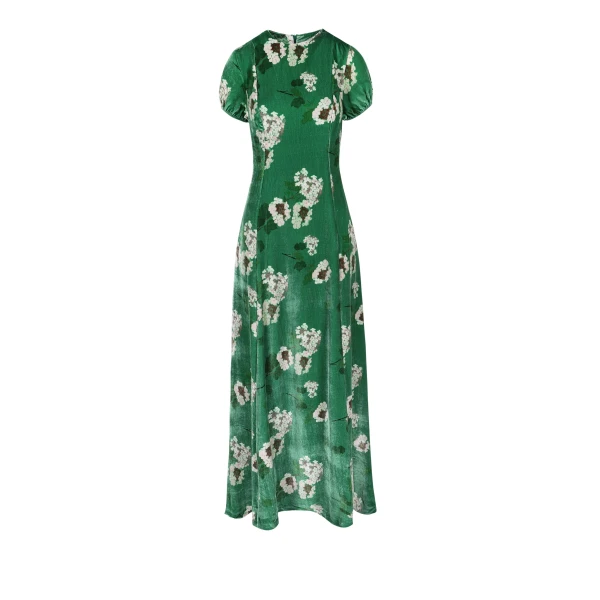 Dress Roxy in Hydrangea Pink on Green