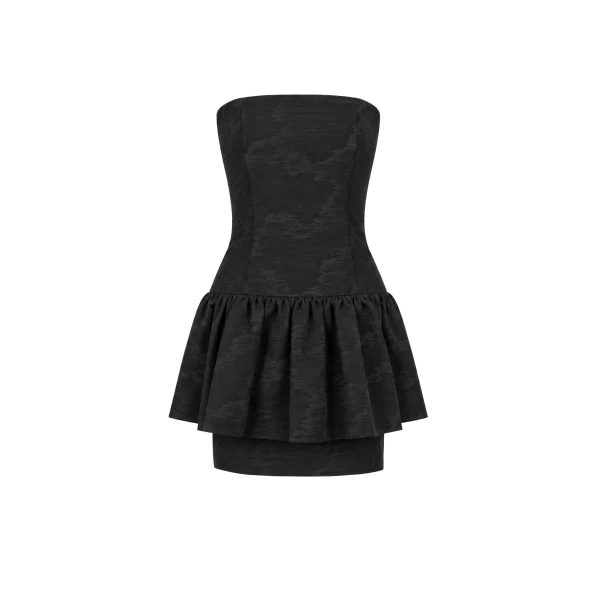 Mini Dress Balthasar in Black Moire