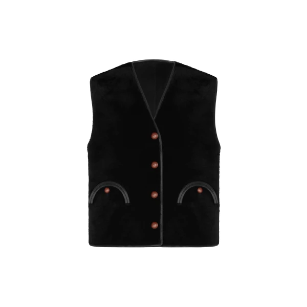 Gliss Gilet in Tatoosh Black