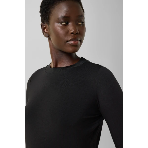 Bogner Alexi Long-Sleeved Top in Black, view 6 | Long Sleeve | Coveti