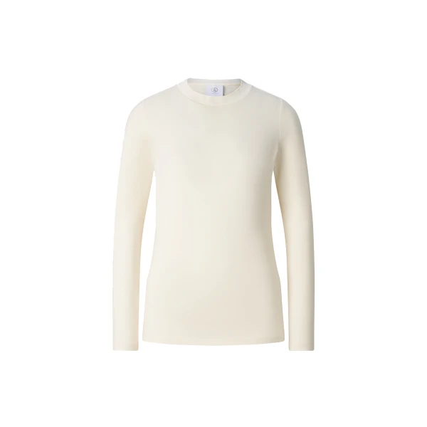 Bogner Alexi Long-Sleeved Top in Off White | Long Sleeve | Coveti