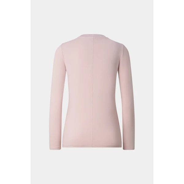 Bogner Alexi Long-Sleeved Top in Rose, view 2 | Long Sleeve | Coveti