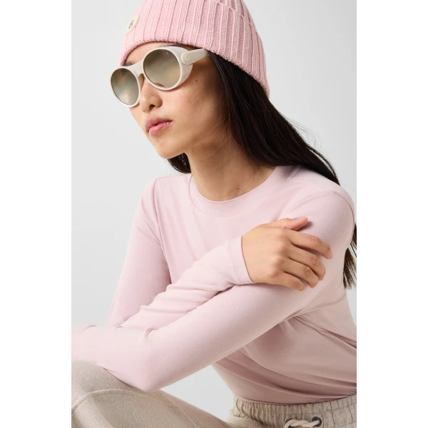 Bogner Alexi Long-Sleeved Top in Rose, view 6 | Long Sleeve | Coveti