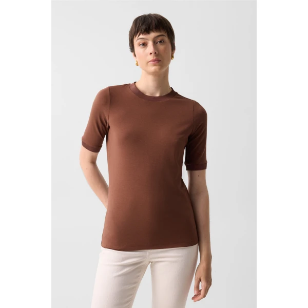 Bogner Alexi T-Shirt in Brown, view 3 | T-shirts | Coveti