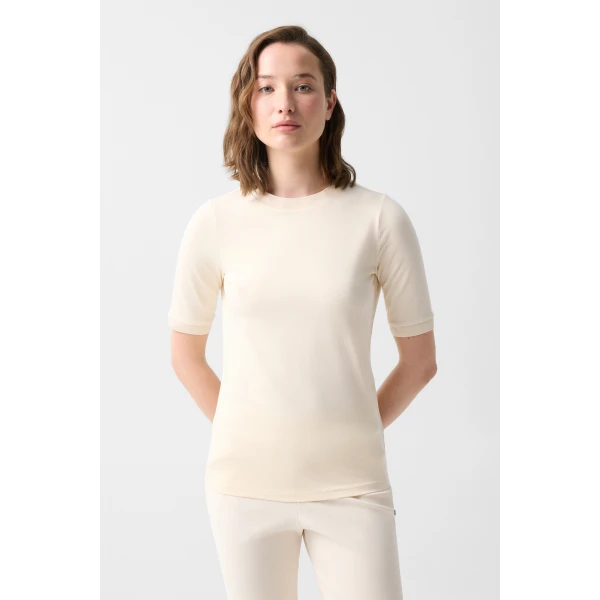 Bogner Alexi T-Shirt in Cream, view 3 | T-shirts | Coveti