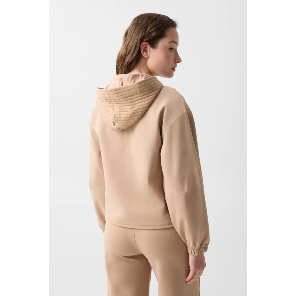 Bogner Alia Hoodie in Camel, view 4 | Hoodies | Coveti
