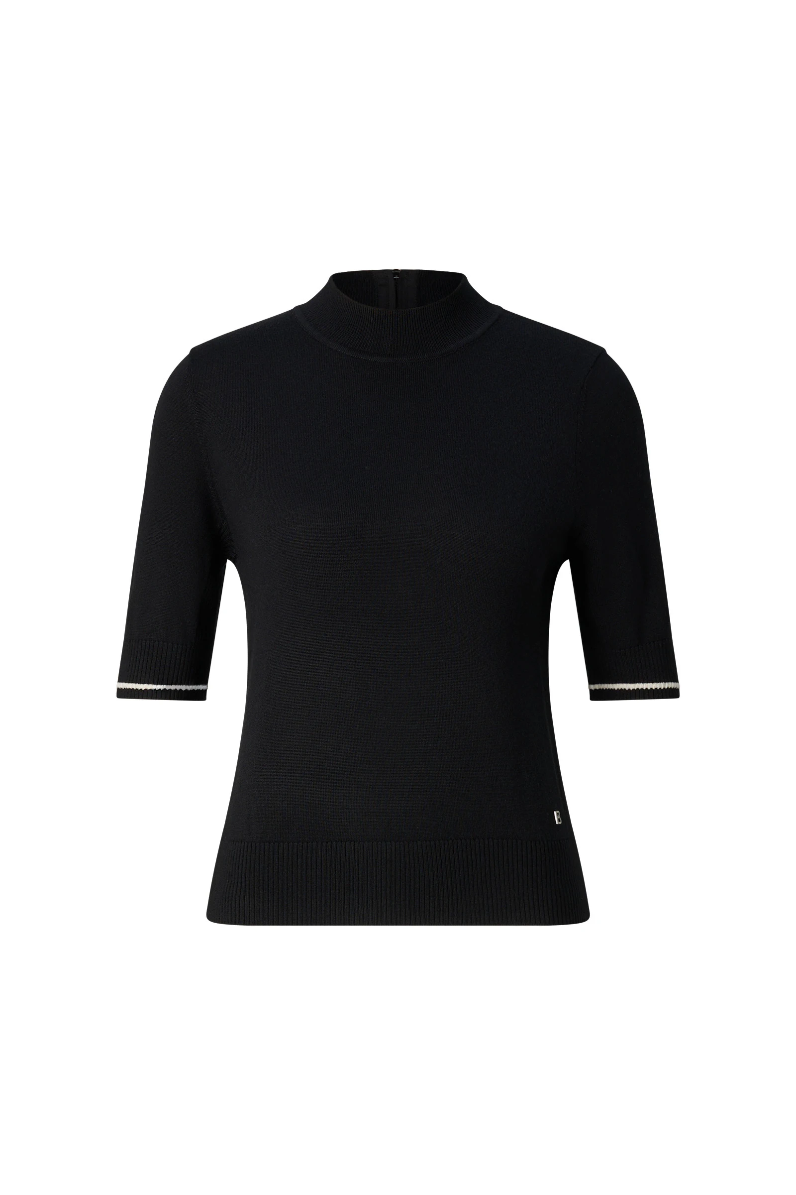 Bogner Antonia Virgin Wool and Silk Knitted Jumper in Black Bogner Antonia Virgin Wool and Silk Knitted Jumper in Black | Sweaters | Coveti