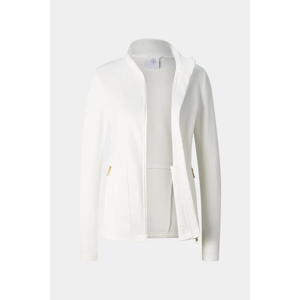 Bogner Arlena Mid-Layer Jacket in Off White, view 2 | Jackets | Coveti