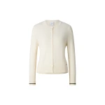 Bogner Azou Virgin Wool and Silk Knit Jacket in Off White | Cardigan | Coveti