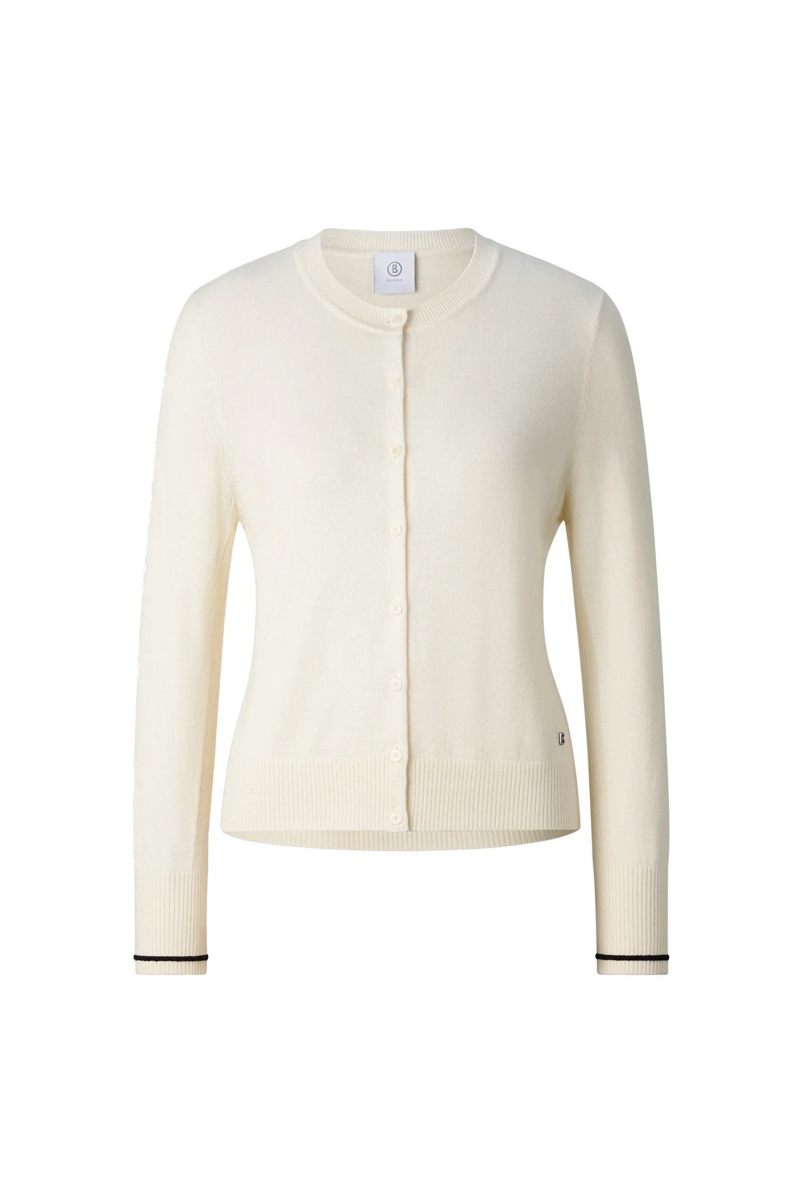 Bogner Azou Virgin Wool and Silk Knit Jacket in Off White Bogner Azou Virgin Wool and Silk Knit Jacket in Off White | Cardigan | Coveti