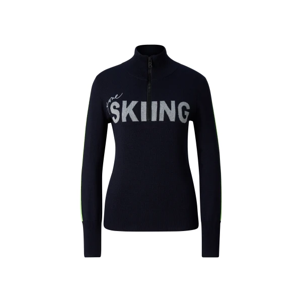 Bogner Azra Troyer in Navy | Sweaters | Coveti