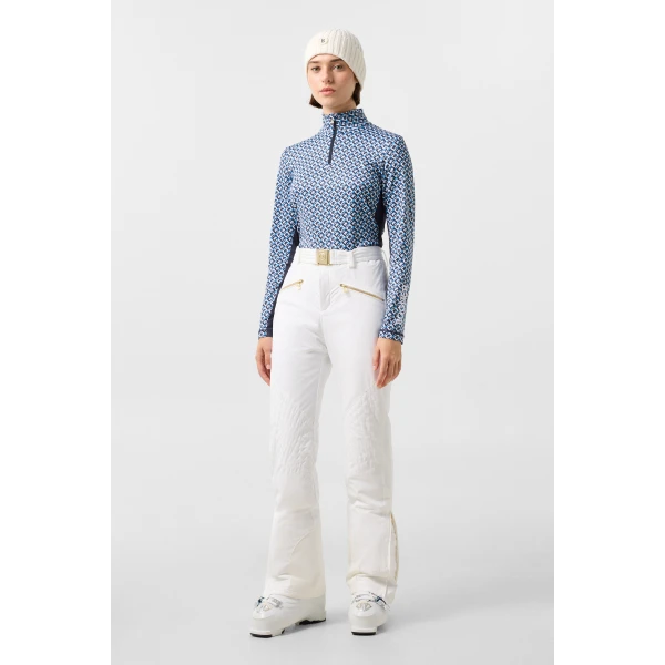 Bogner Beline First Layer in Cyan, Navy and White, view 5 | Long Sleeve | Coveti
