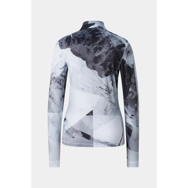 Bogner Beline First Layer in Grey and Anthracite, view 2 | Long Sleeve | Coveti