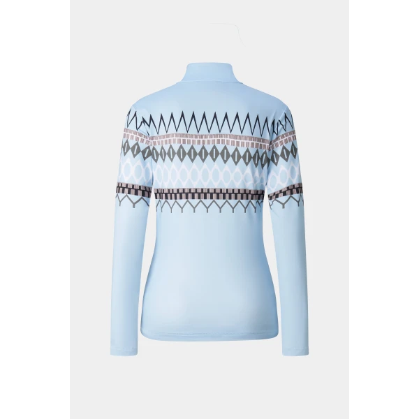 Bogner Beline First Layer in Light Blue and Grey, view 2 | Long Sleeve | Coveti