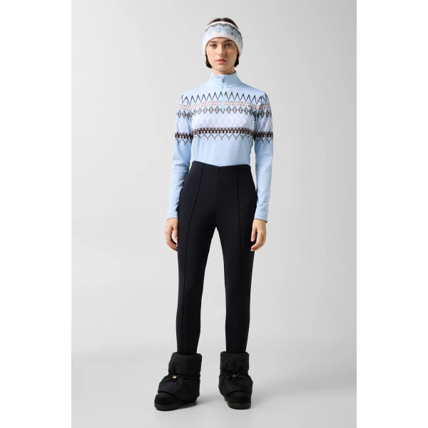 Bogner Beline First Layer in Light Blue and Grey, view 5 | Long Sleeve | Coveti