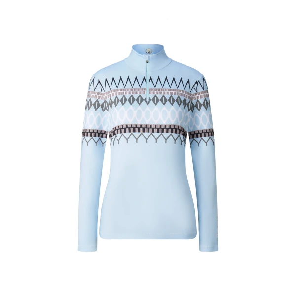 Bogner Beline First Layer in Light Blue and Grey | Long Sleeve | Coveti